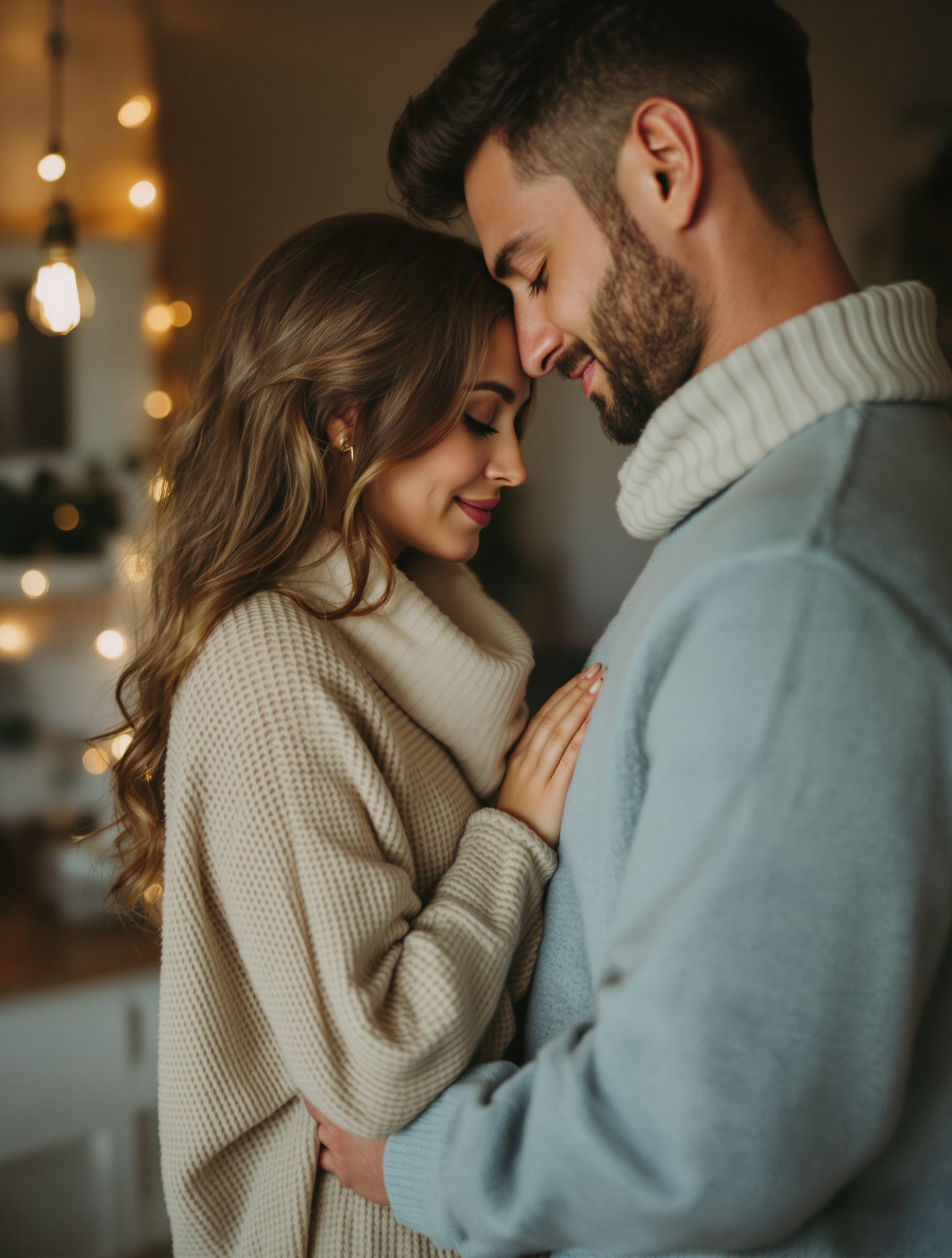 Couple sharing a quiet, tender moment